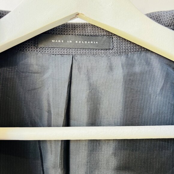 Boss Hugo Boss Huge4/Genius3 Wool slim sport coat, textured gray, Size 40R - Picture 15 of 16